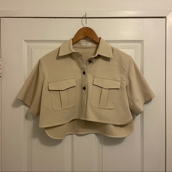 Aritzia babaton torino cropped shirt/jacket - Picture 2 of 7